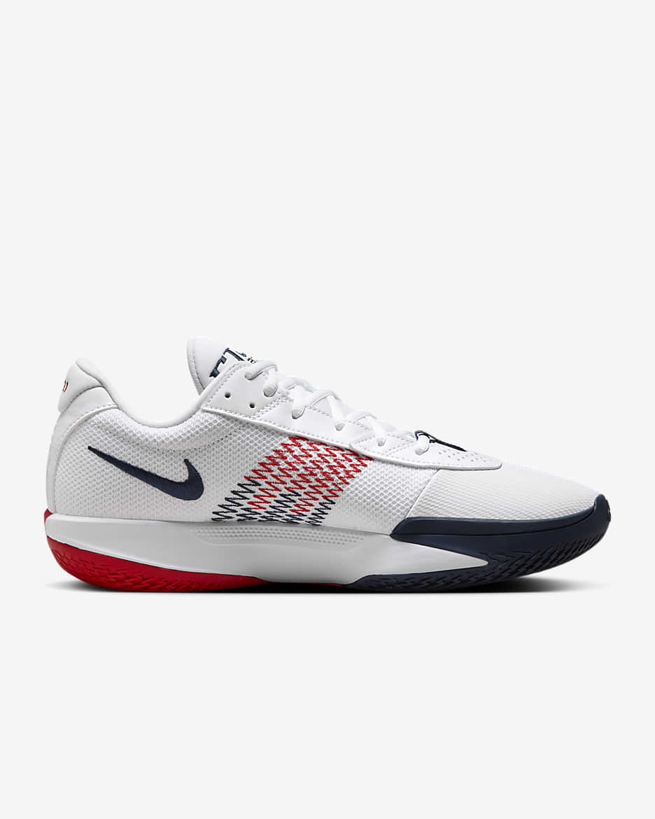 Nike G.T. Cut Academy EP Basketball Shoes - White/Sport Red/Obsidian