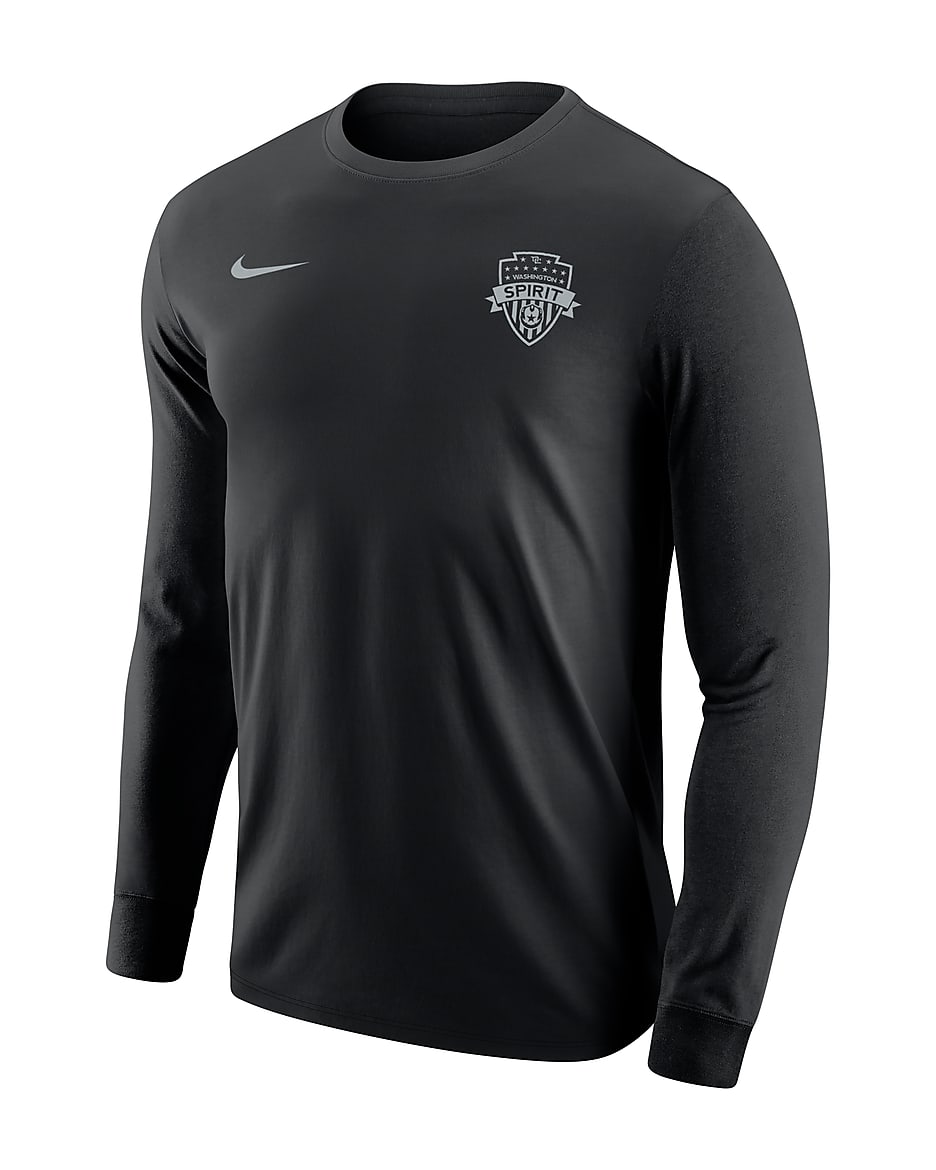 Washington Spirit Men's Nike Soccer Long-Sleeve T-Shirt - Black