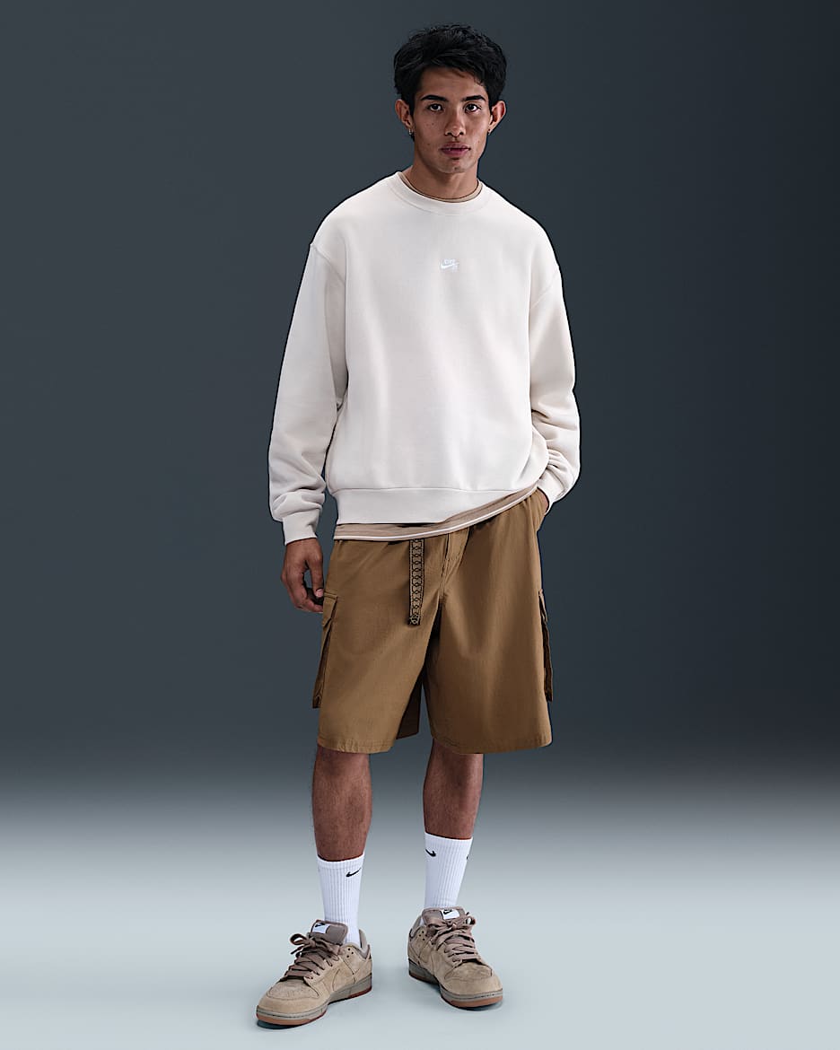 Nike SB Dri-FIT Kearny Cargo Skate Shorts - Mosswood Brown/White