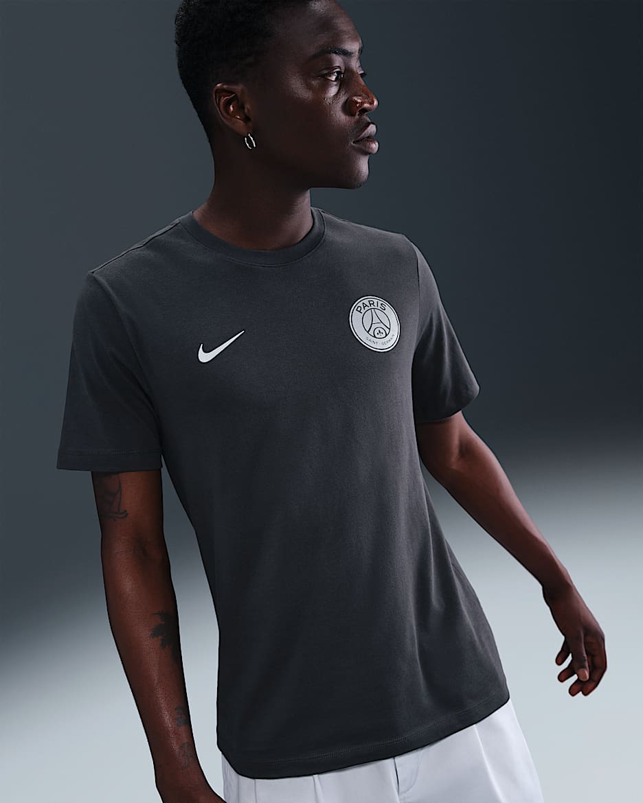 Paris Saint-Germain Men's Nike Soccer T-Shirt - Anthracite