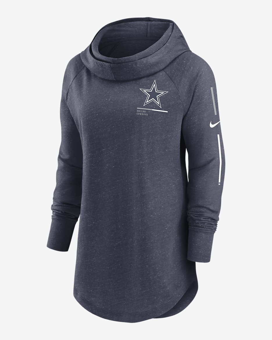 Nike Minimal Statement (NFL Dallas Cowboys) Women's Pullover Hoodie - Navy