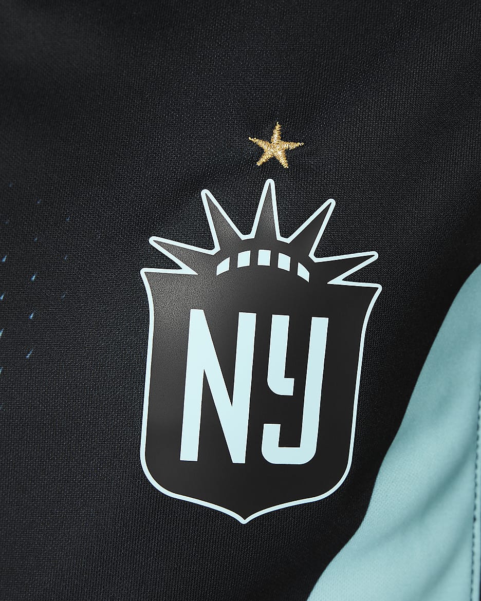 Jersey Nike Dri-FIT de la NWSL tipo réplica para niños talla grande NJ/NY Gotham FC 2024 Stadium Primary - Negro