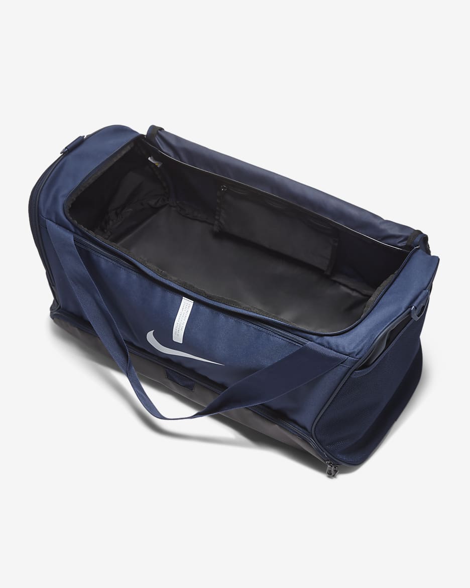 Sac de sport pour le football Nike Academy Team (taille moyenne, 60 L) - Midnight Navy/Noir/Blanc