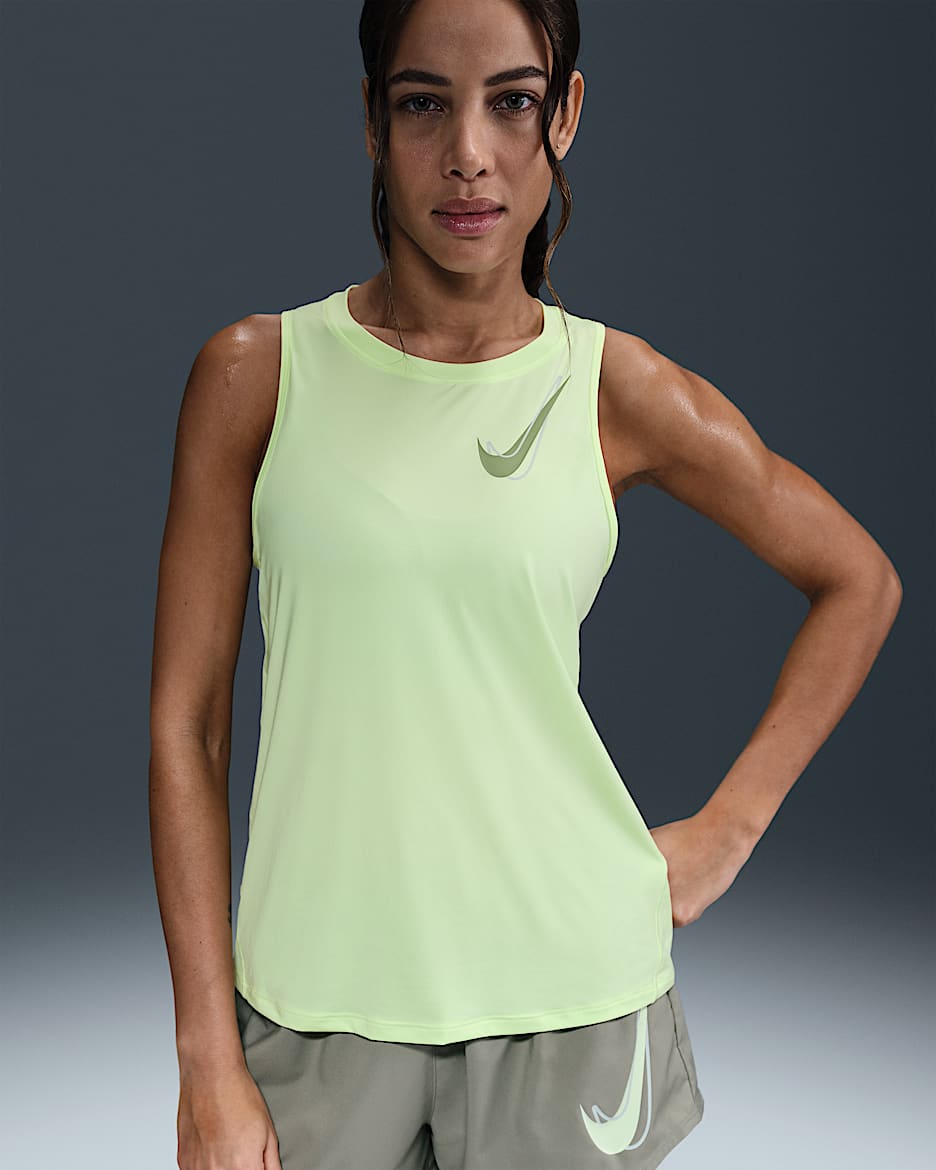 Nike One Women's Dri-FIT Running Tank Top - Barely Volt