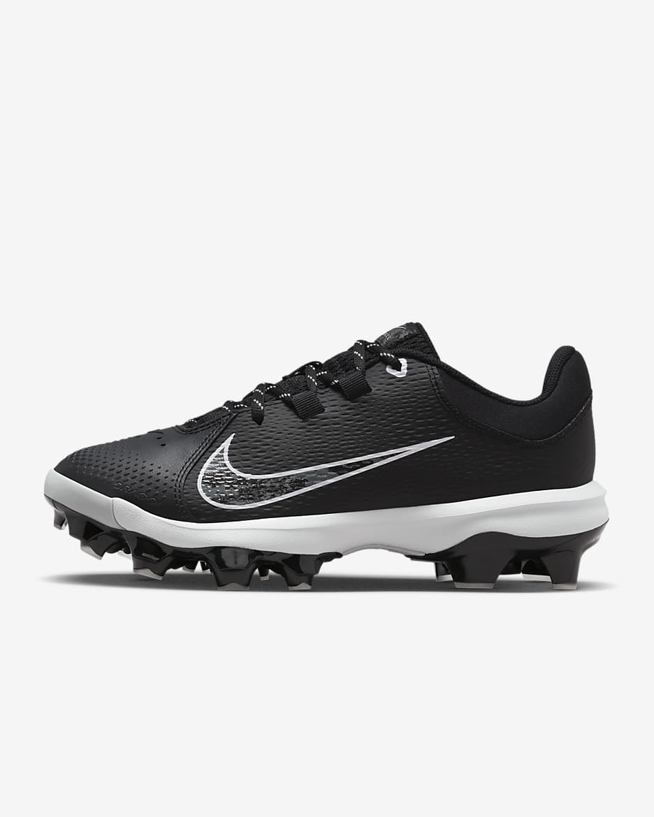 Tacos de softball para mujer Nike Hyperdiamond 4 Pro MCS - Negro/Platino puro/Blanco