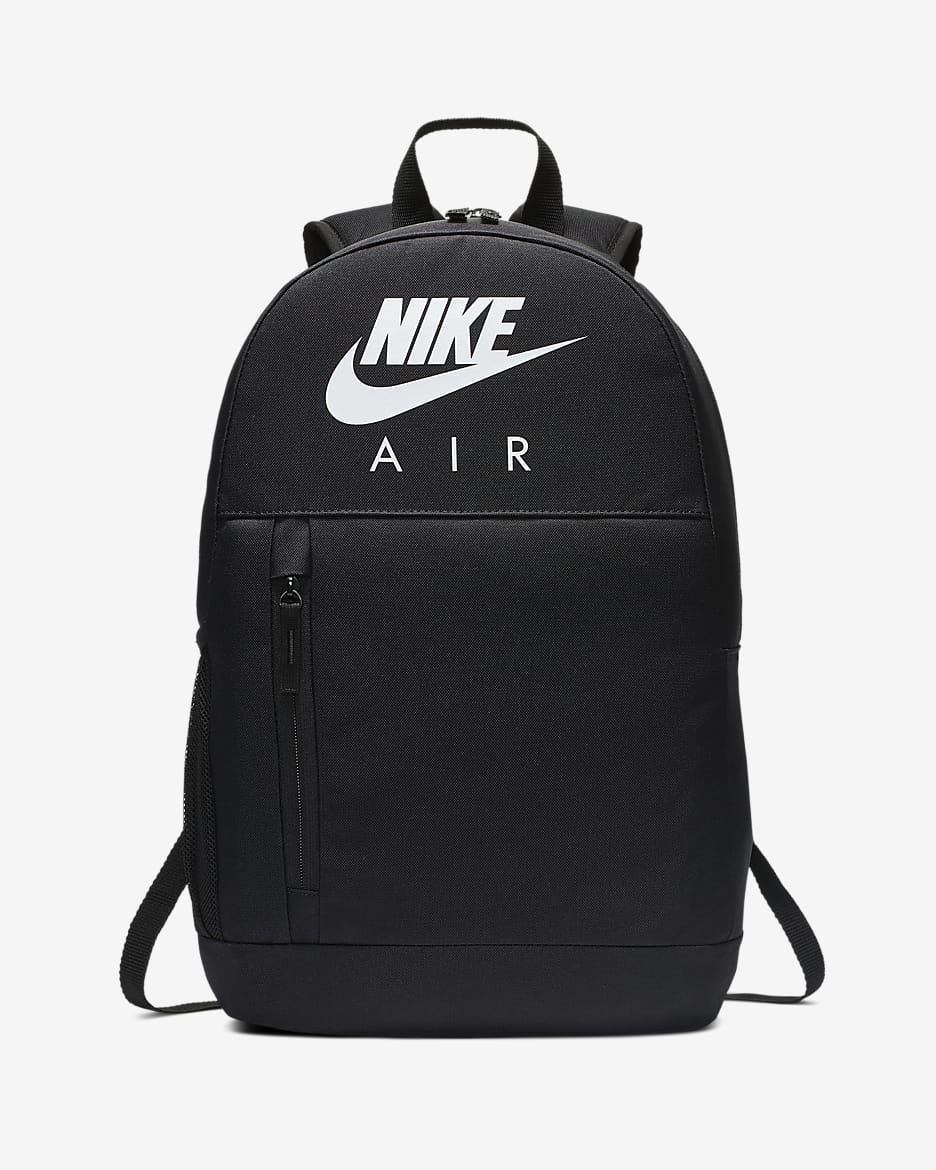 Mochila para niños Nike Elemental (20 L) - Negro/Negro/Blanco