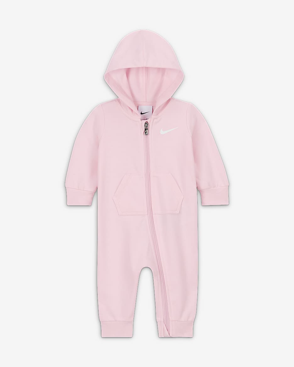 Nike Baby Essentials coverall met capuchon voor baby's (0-9 maanden) - Pink Foam