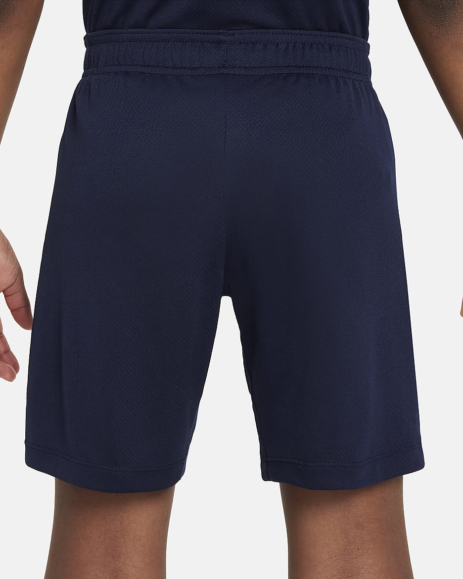 FFF Strike Older Kids' Nike Dri-FIT Football Knit Shorts - Blackened Blue/Cobalt Bliss/Cobalt Bliss