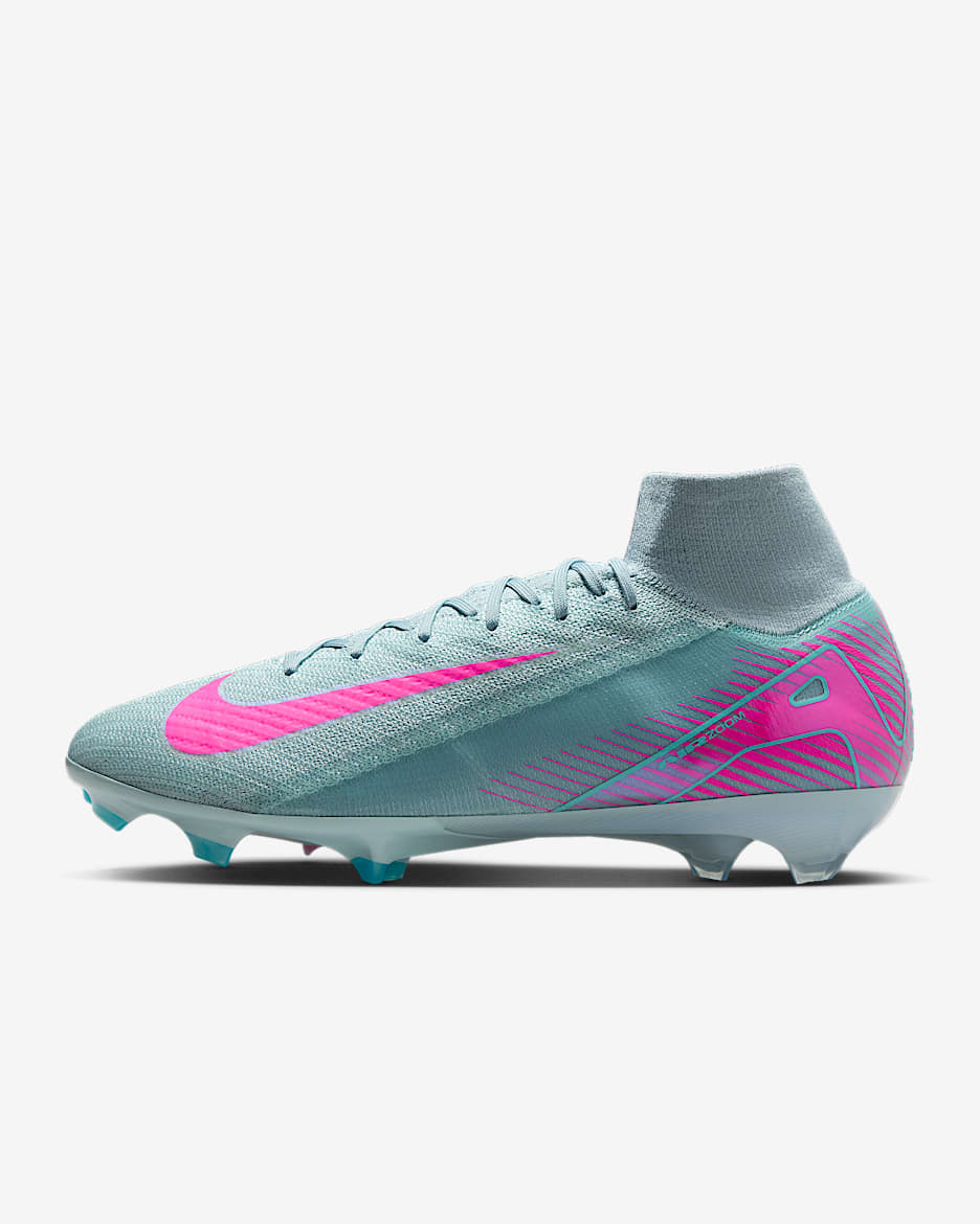 Nike Mercurial Superfly 10 Elite FG High-Top Football Boot - Ocean Cube/Pink Blast
