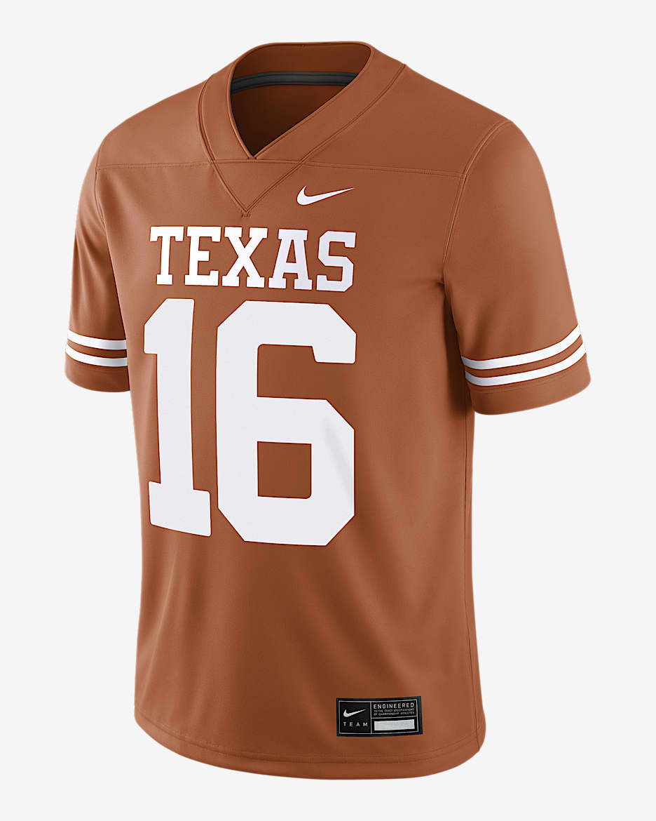 Arch Manning Texas Men’s Nike Dri-FIT College Game Jersey - Orange