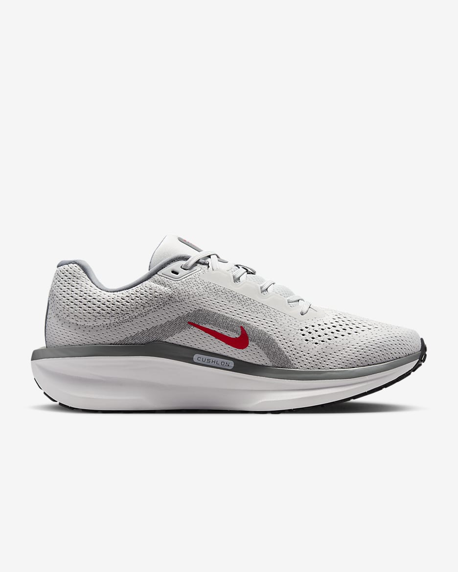 Nike Winflo 11 男款路跑鞋 - Photon Dust/Smoke Grey/Light Smoke Grey/Fire Red