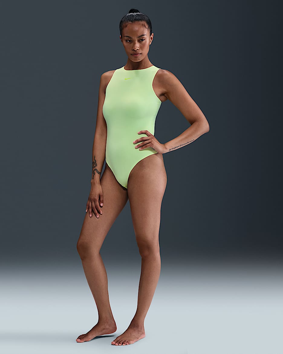 Nike Form Women's Tank Bodysuit - Barely Volt/Volt Ice