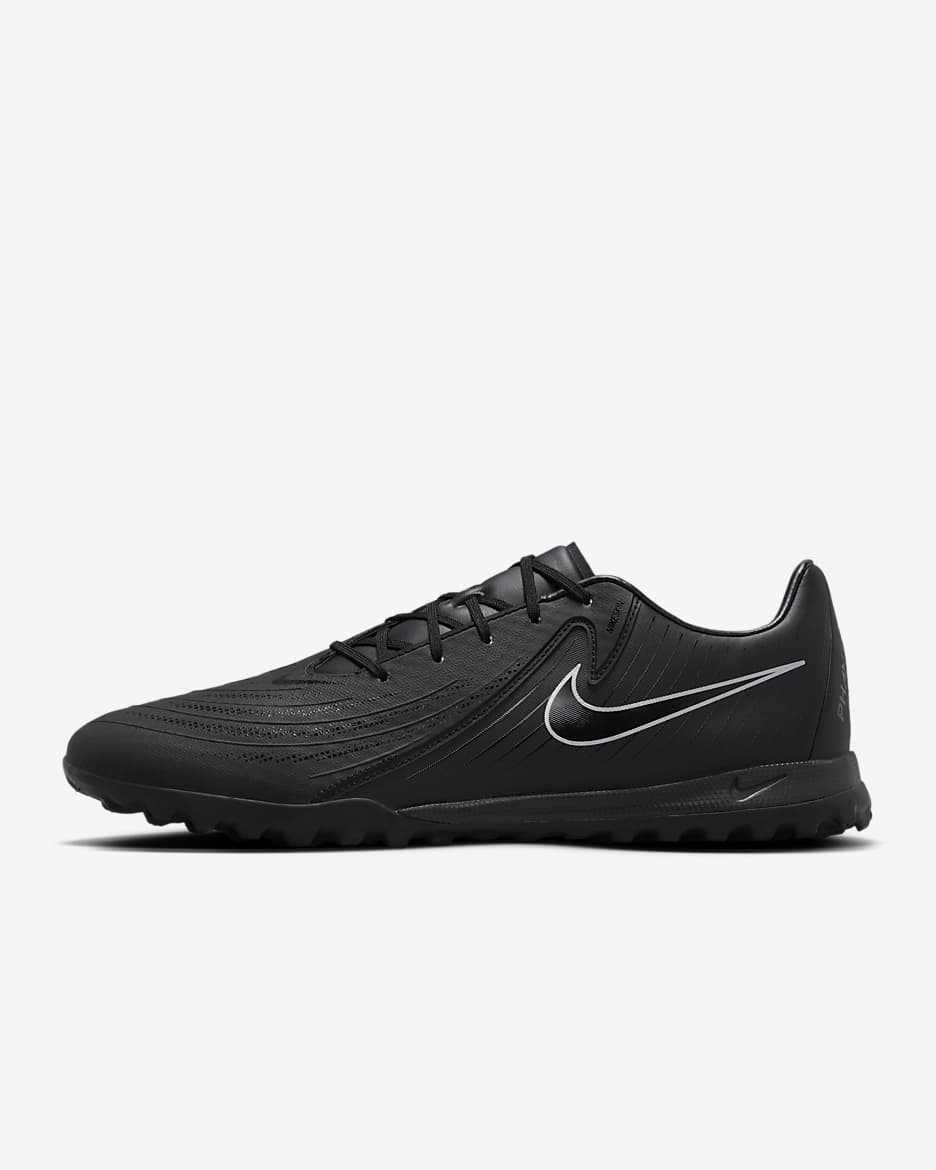 Nike Phantom GX 2 Academy Turf Low-Top Soccer Shoes - Black/Black