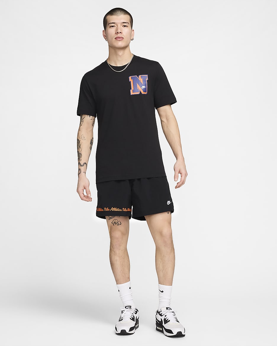 Nike Club Fleece Men's Flow Shorts - Black/White