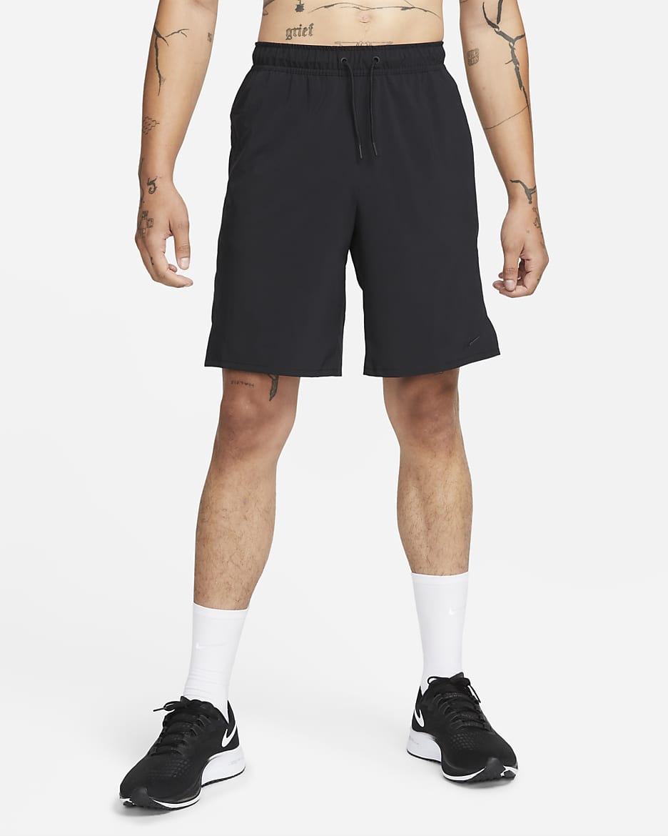 Short non doublé Dri-FIT 23 cm Nike Unlimited pour homme - Noir/Noir/Noir