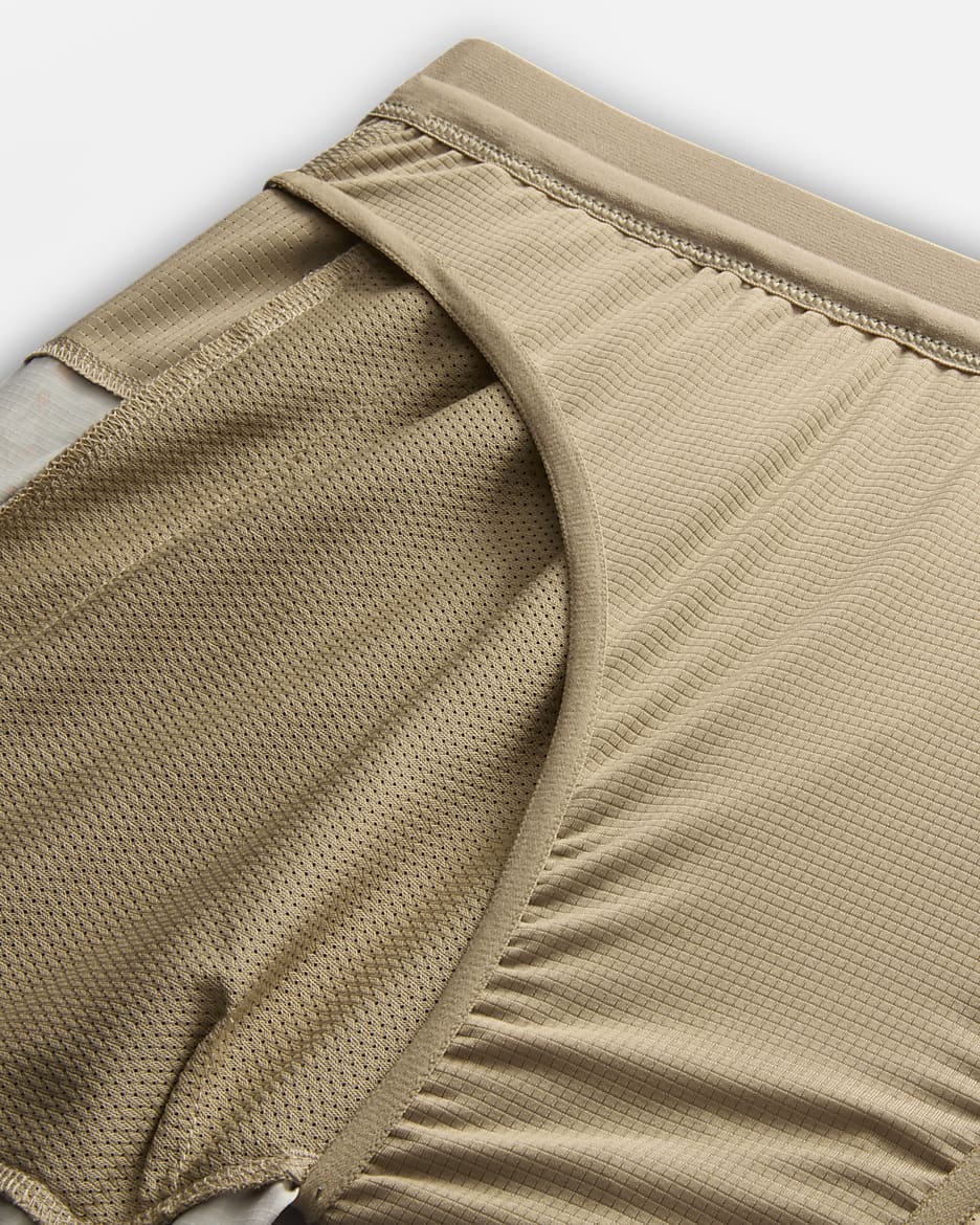 Shorts da running Dri-FIT con fodera 18 cm Nike Trail Stride – Uomo - Khaki/Khaki/Nero