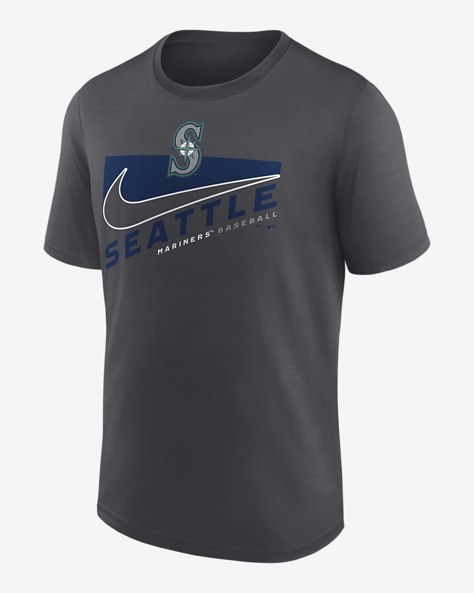 Nike Dri-FIT Pop Swoosh Town (MLB Seattle Mariners) Men's T-Shirt - Anthracite