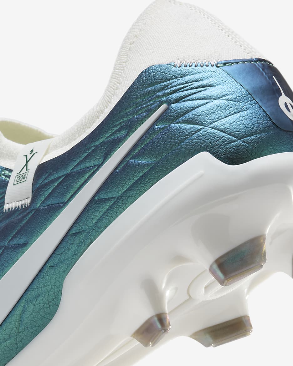 Nike Tiempo Emerald Legend 10 Pro Botes de futbol per a terreny ferm de perfil baix - Dark Atomic Teal/Sail