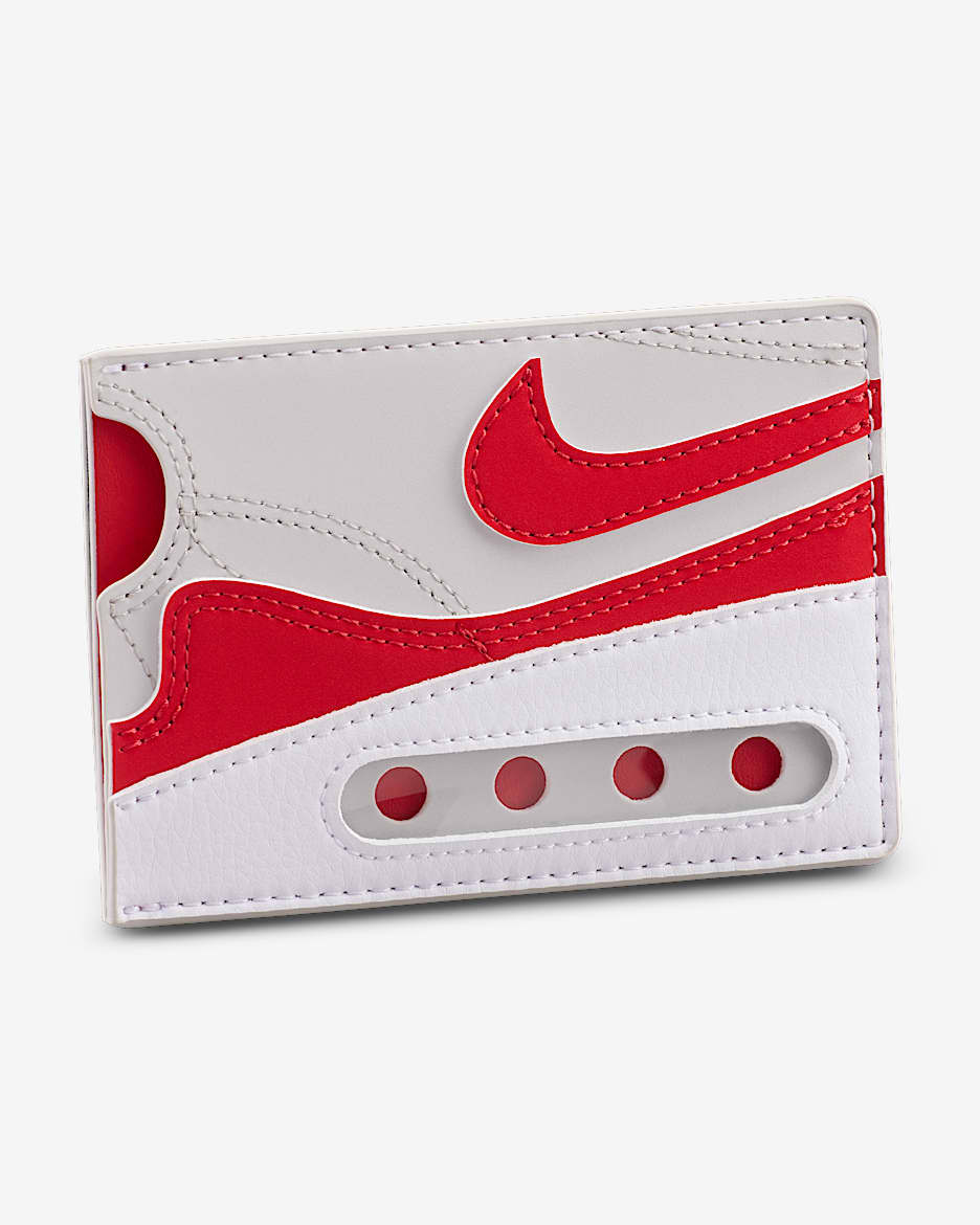 Nike Icon Air Max Card Wallet - Neutral Grey/White/University Red