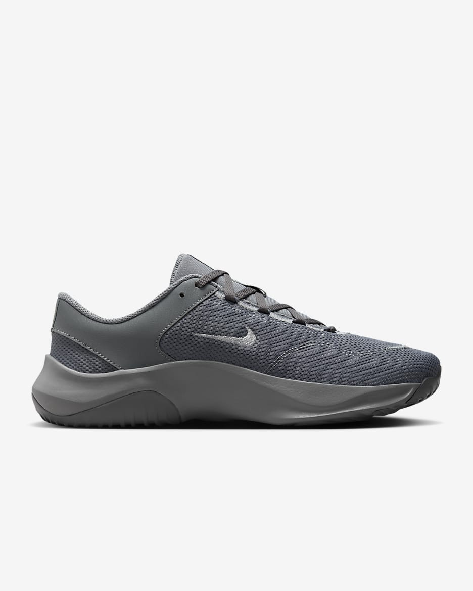 Nike Legend Essential 3 Next Nature Men's Workout Shoes - Smoke Grey/Monarch/Light Smoke Grey