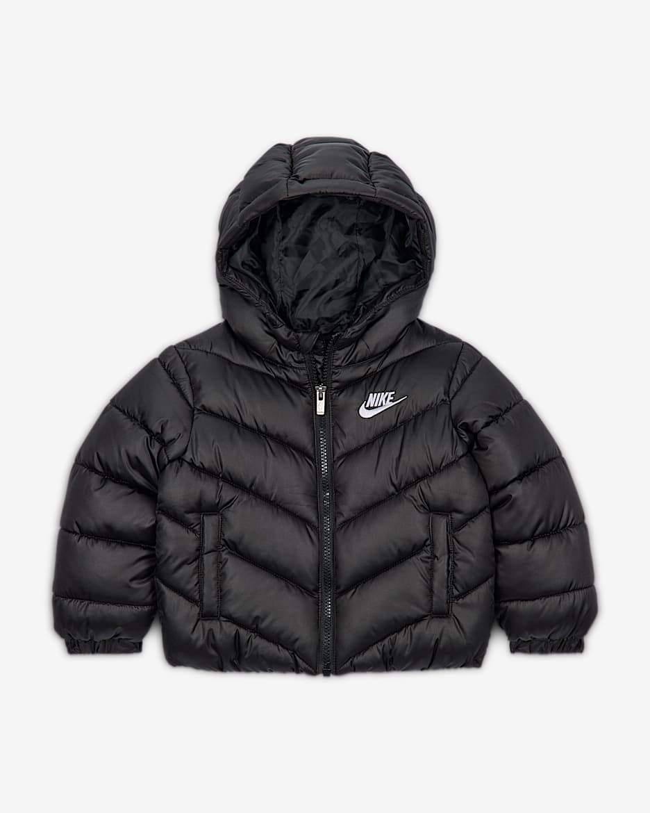 Chamarra acolchada "All Day Play" Nike Sportswear para bebé (12 a 24 meses) - Negro