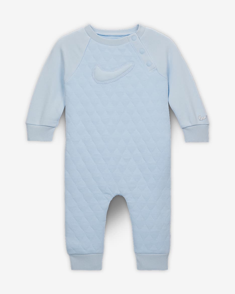Nike Ready, Set! Baby (0-9M) Coverall - Blue Tint