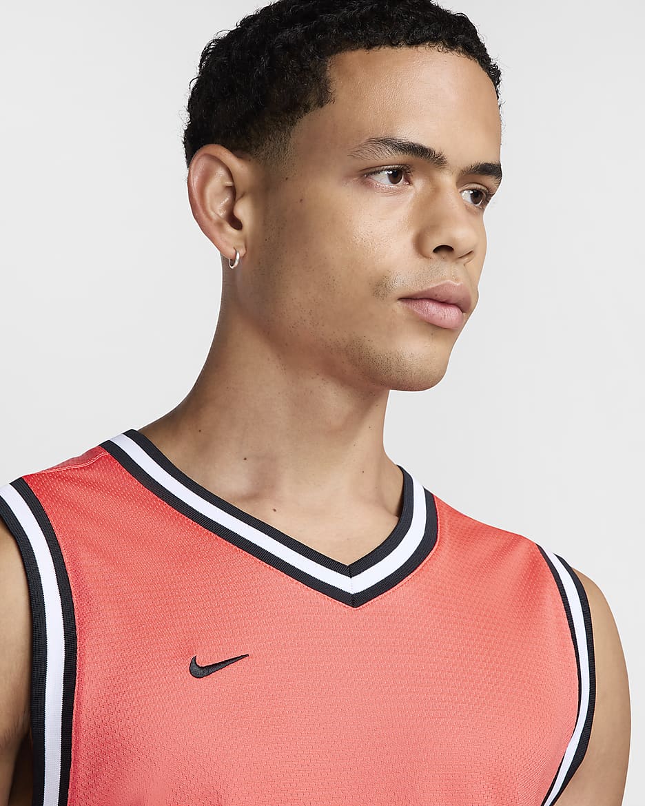 Nike DNA Men's Dri-FIT Basketball Jersey - Light Wild Mango/Black