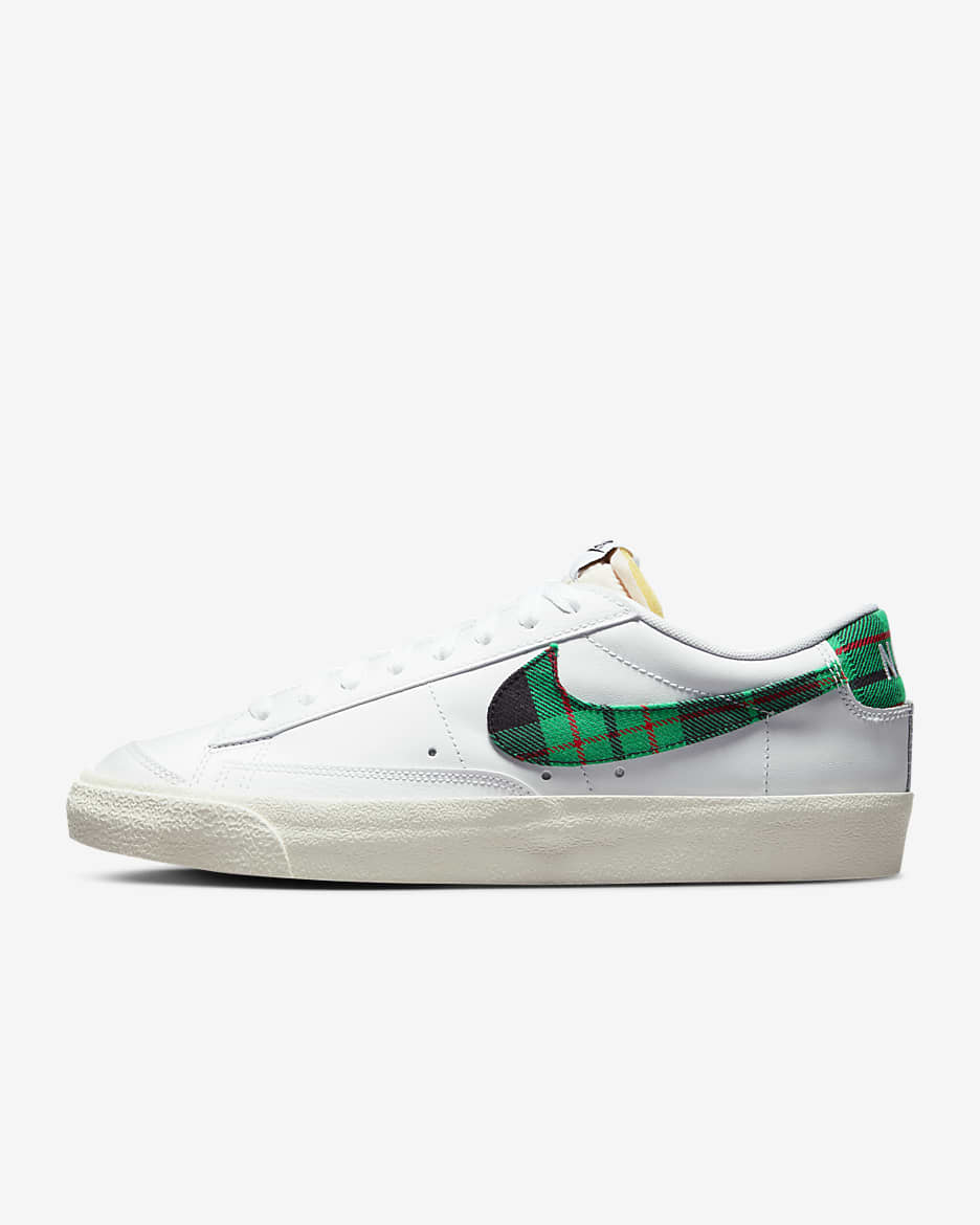 Nike Blazer 低筒 '77 Premium 男鞋 - 白色/白色/University Red/Stadium Green