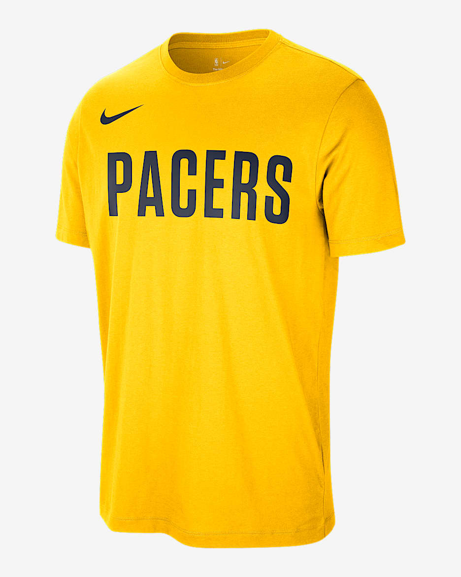 Playera Nike de la NBA para hombre Indiana Pacers Essentials - Amarillo