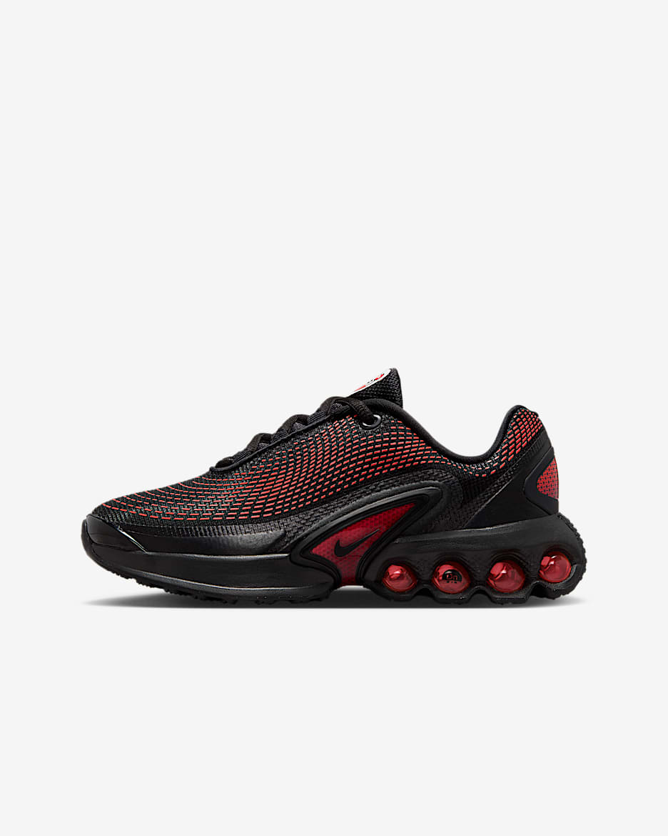 Sapatilhas Nike Air Max DN Júnior - Preto/Preto/Carmesim Bright/Preto