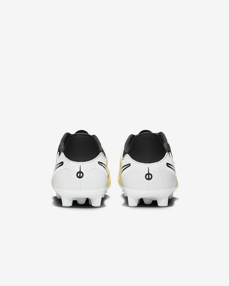 Nike Tiempo Legend 10 Academy Hard-Ground Low-Top Soccer Cleats - Lemonade/Metallic Gold Coin/Black