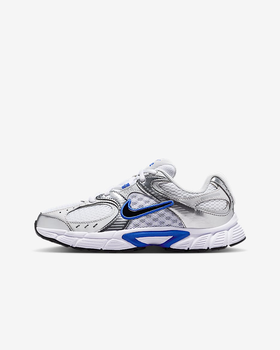 Tenis para niños grandes Nike V5 RNR - Blanco/Gris vasto/Polvo fotón/Negro