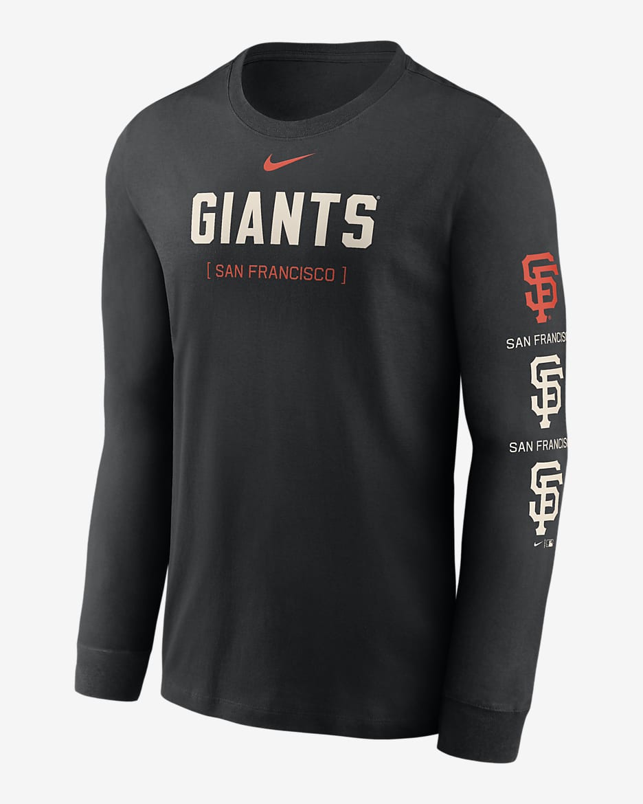 San Francisco Giants Repeater Men's Nike MLB Long-Sleeve T-Shirt - Black