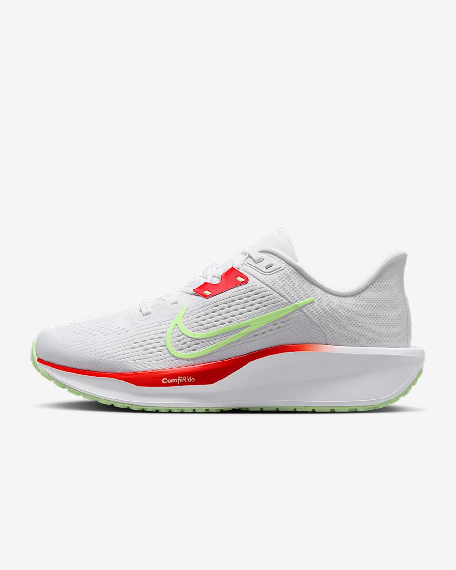 Nike Quest 6 Women's Road Running Shoes - White/Light Crimson/Soft Yellow/Barely Volt