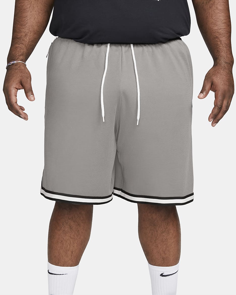 Shorts de básquetbol de 25 cm para hombre Nike Dri-FIT DNA - Gris azulado/Negro