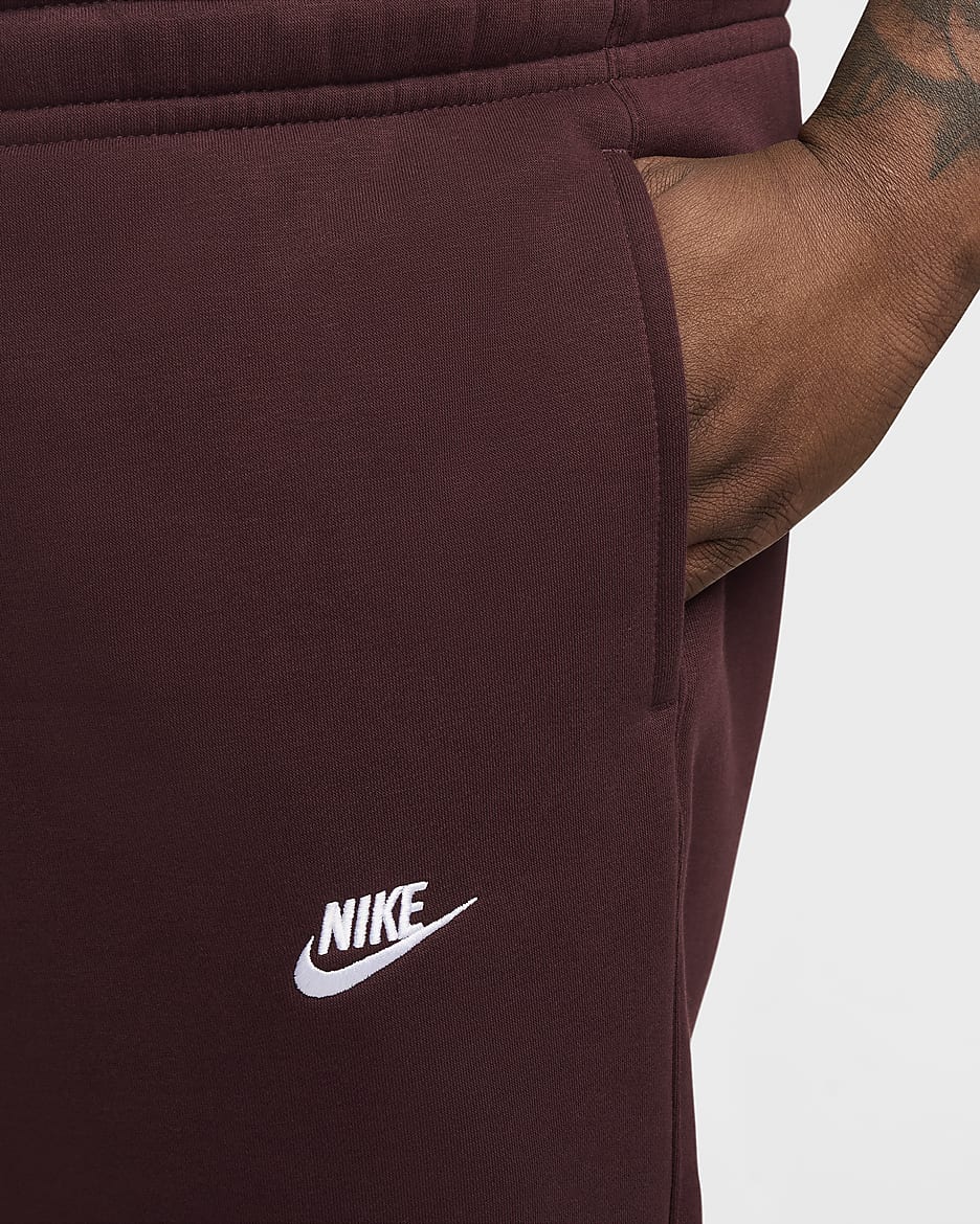 Joggers Nike Sportswear Club Fleece - Burdeos enérgico/Burdeos enérgico/Blanco