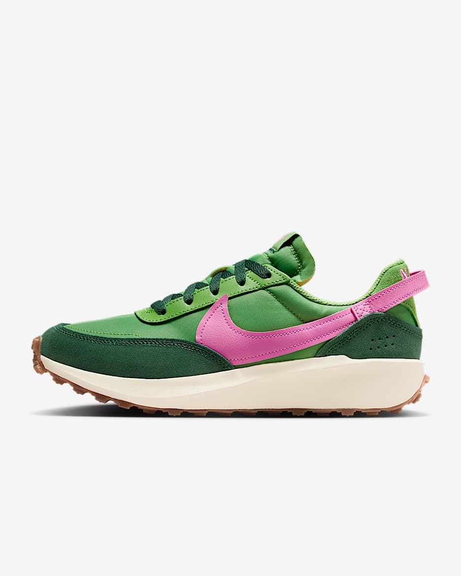 Nike Waffle Debut Women's Shoes - Chlorophyll/Fir/Coconut Milk/Playful Pink