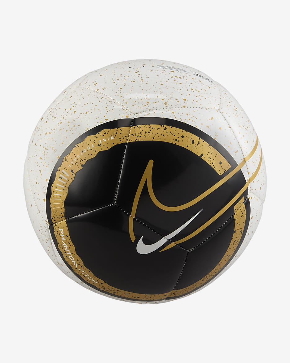 Ballon de foot Nike Phantom - Blanc/Noir/Gold/Gold