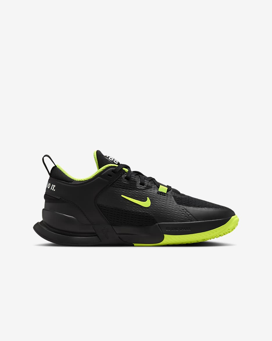 Nike Crosscourt Younger/Older Kids' Shoes - Black/White/Volt