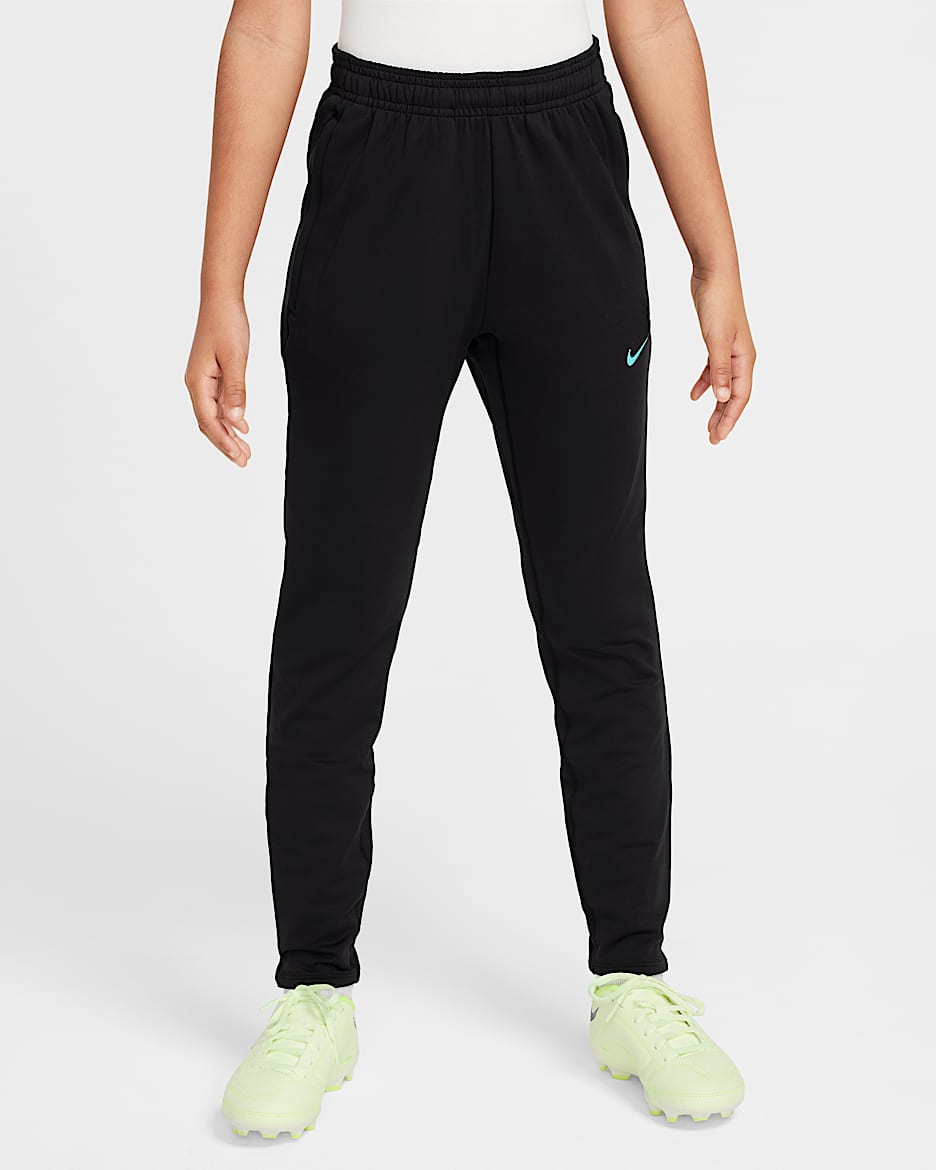 Nike Dri-FIT Strike Older Kids' Football Pants - Black/Black/Dynamic Turquoise/Dynamic Turquoise