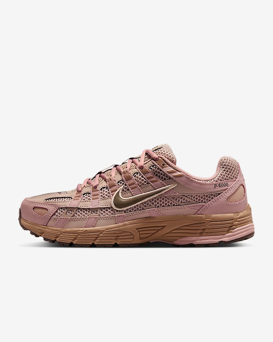 Tenis para mujer Nike P-6000 SE - Piedra fósil/Cáñamo/Rosa Oxford/Mineral de hierro