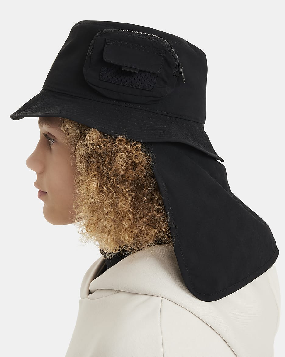 Nike ACG Apex Kids' Bucket Hat - Black/Black/White