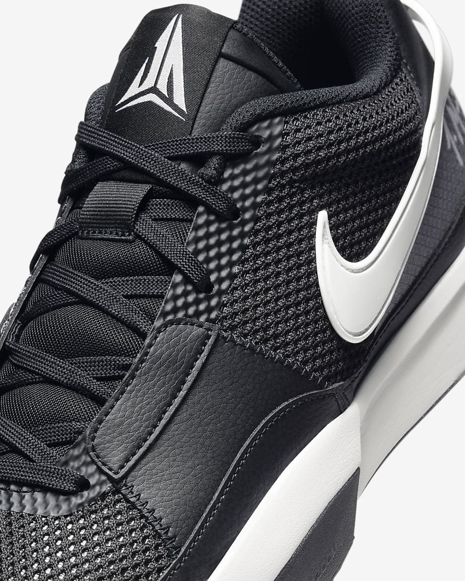 Ja 1 Basketball Shoes - Black/Black/White