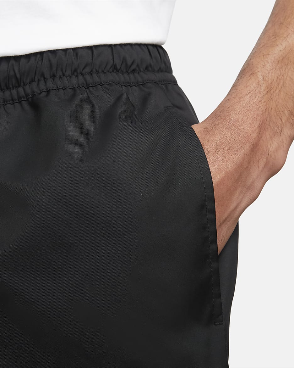 Shorts de ajuste relajado de tejido Woven forrados para hombre Nike Sportswear Sport Essentials - Negro/Blanco