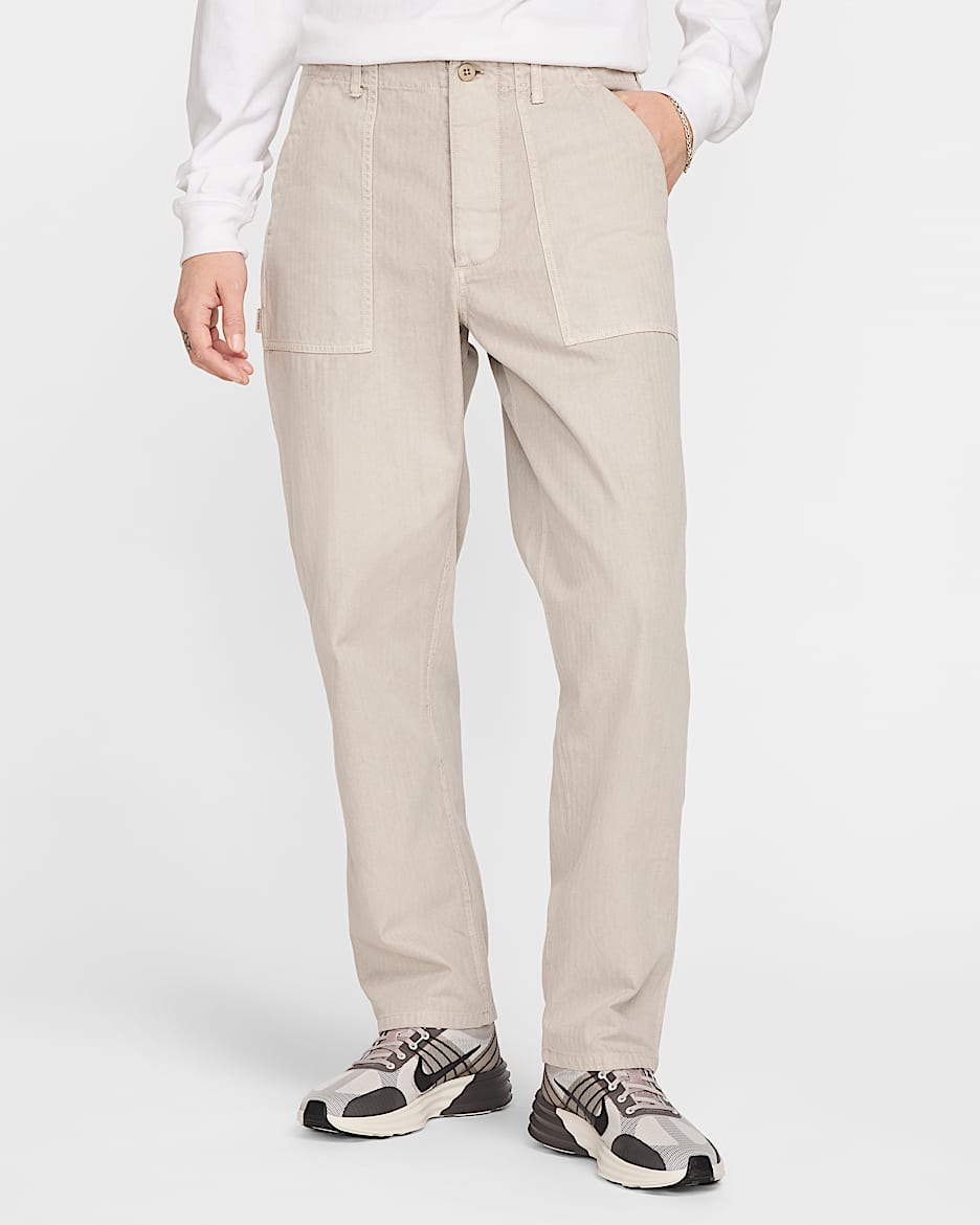 Pants fatiga para hombre Nike Life - Mena de hierro claro/Mena de hierro claro