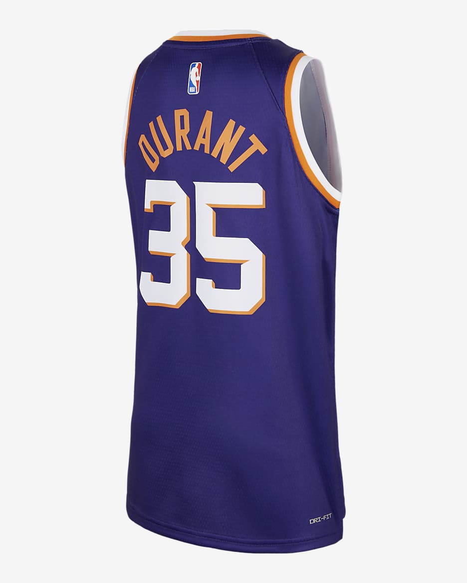 Phoenix Suns 2023/24 Icon Edition Older Kids' (Boys') Nike Dri-FIT NBA Swingman Jersey - New Orchid