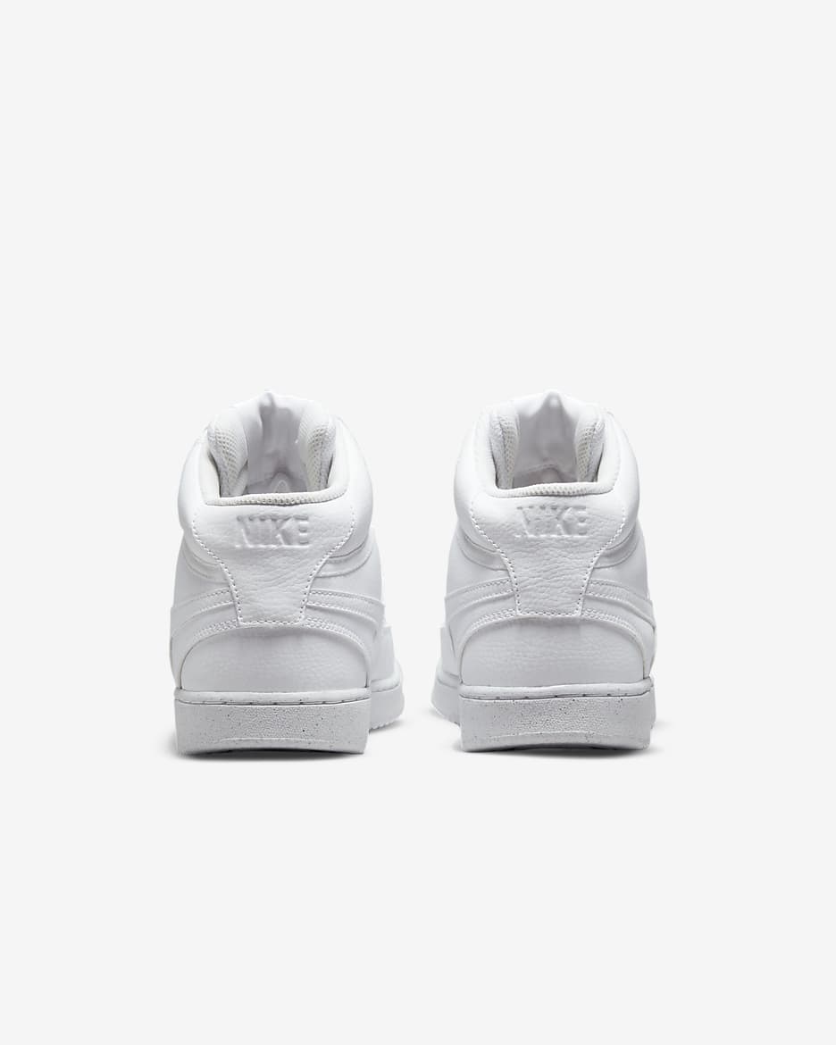 Nike Court Vision Mid Next Nature Men's Shoes - White/White/White