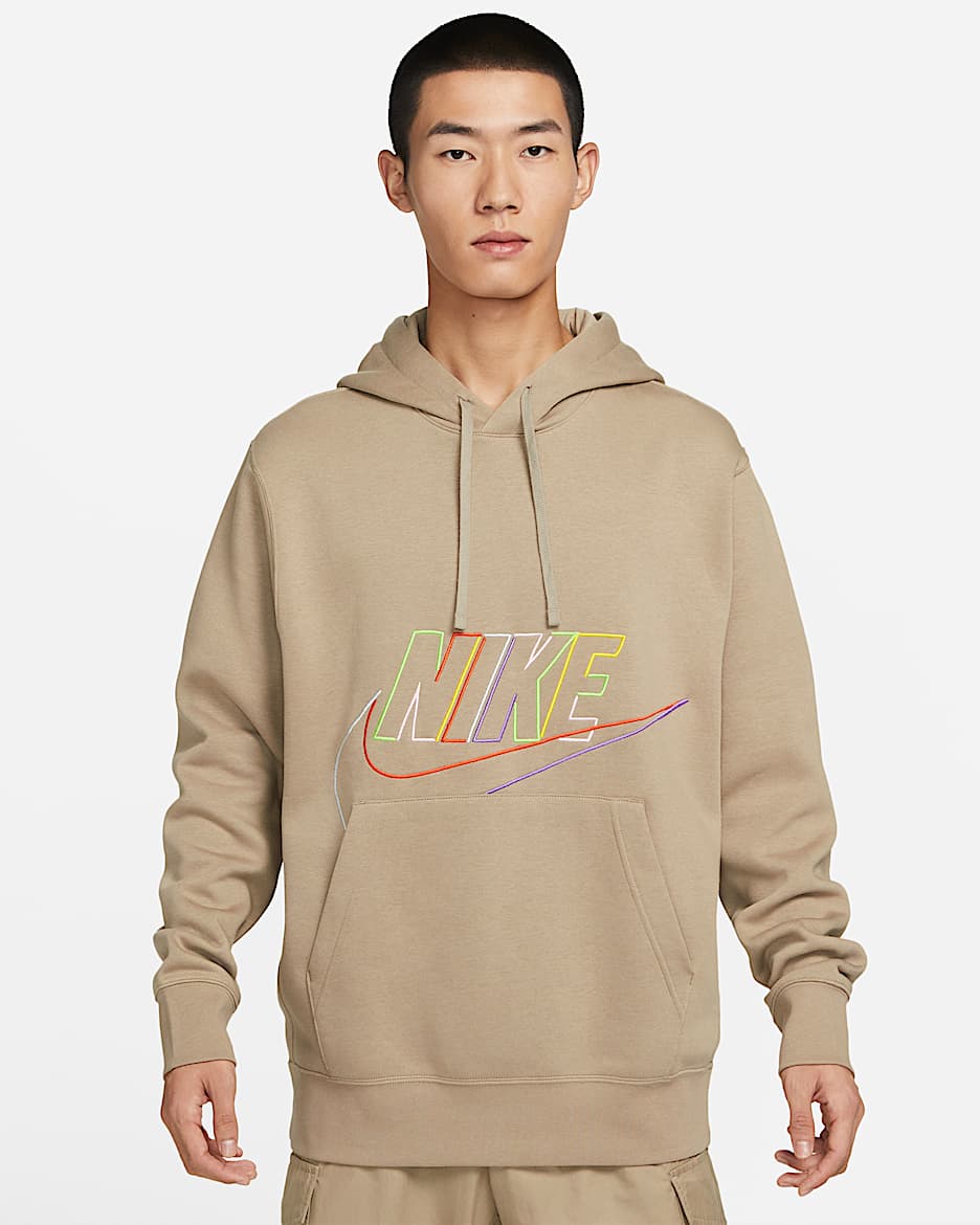 Nike Club Fleece+ Men's Pullover Hoodie - Khaki