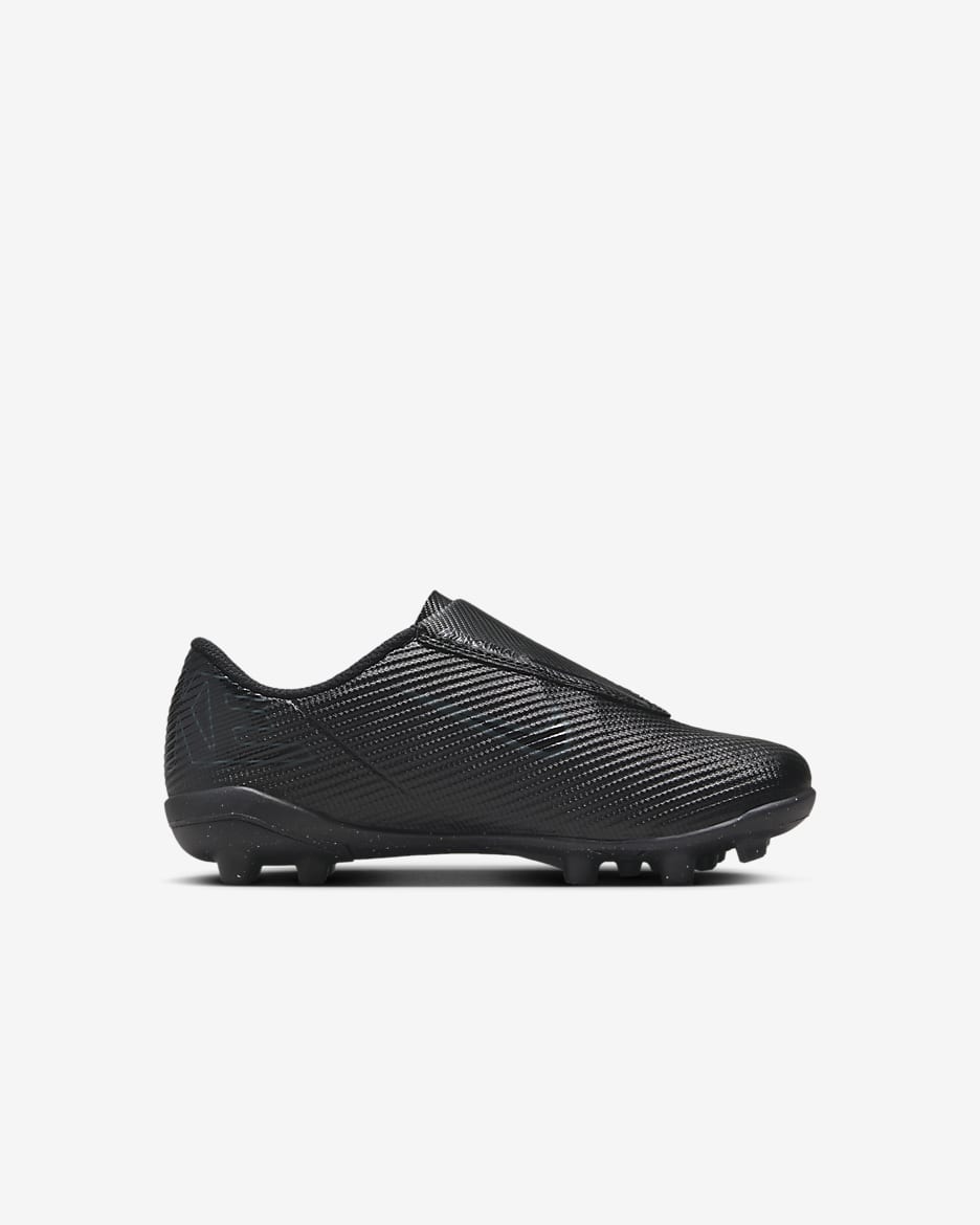 Chaussure de foot basse à crampons MG Nike Jr. Mercurial Vapor 16 Club pour enfant - Noir/Deep Jungle/Noir