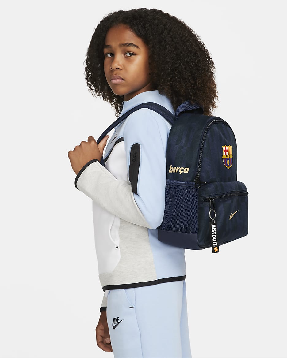 F.C. Barcelona JDI Kids' Mini Backpack - Midnight Navy/Midnight Navy/Gold